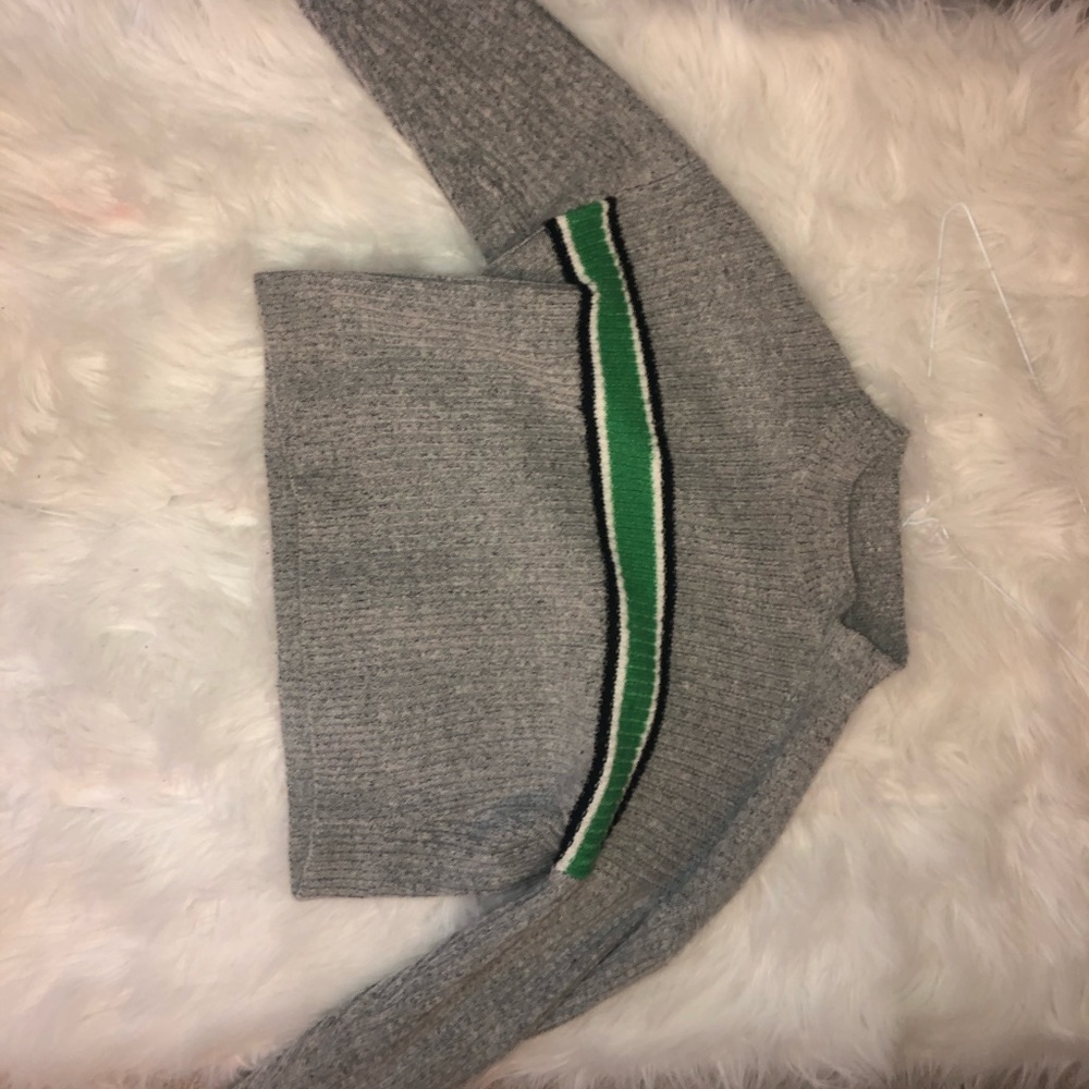 Gray and green crop